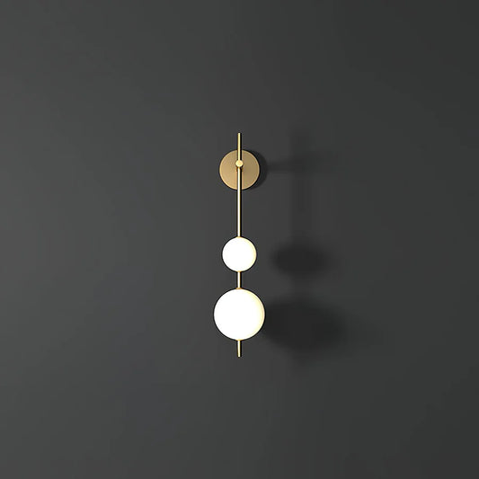 Verticale Globe Wandlamp | Glamoureus Minimalisme