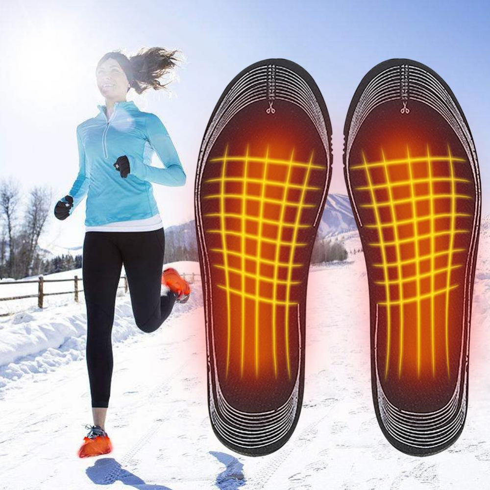 Verwarmde Inlegzolen Oplaadbaar USB Warmte Winter