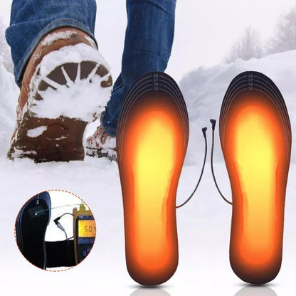 Verwarmde Inlegzolen Oplaadbaar USB Warmte Winter