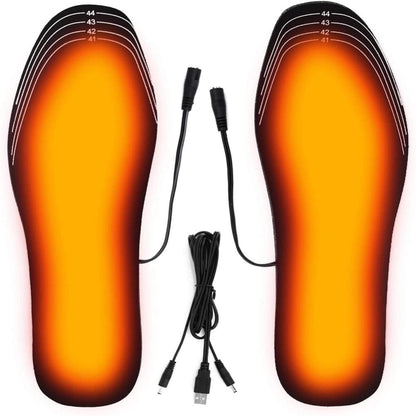 Verwarmde Inlegzolen Oplaadbaar USB Warmte Winter
