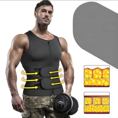 Vest Sauna Neopreen Compressie Trainingsvest Heren
