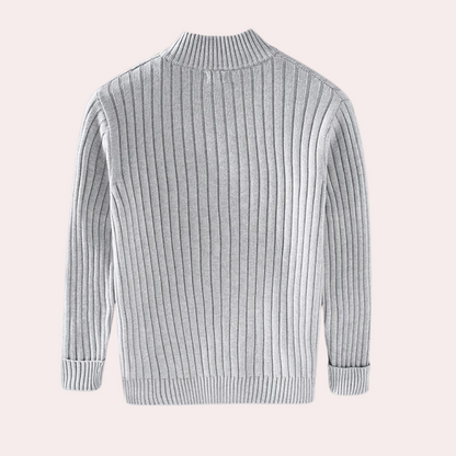 Vest Heren Gebreid Vest Met Rits Comfort Casual Stijl