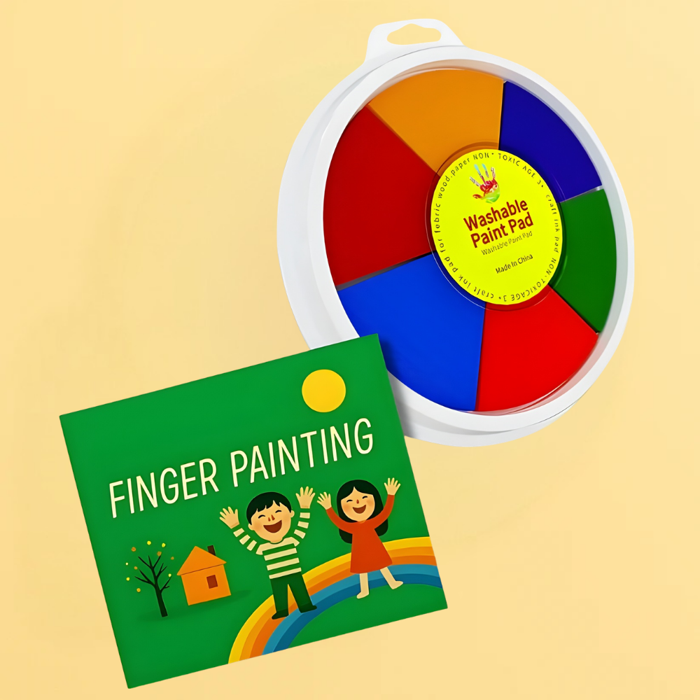 Vingerverf Wasbare Kinderverf Creatieve Verfset Rond