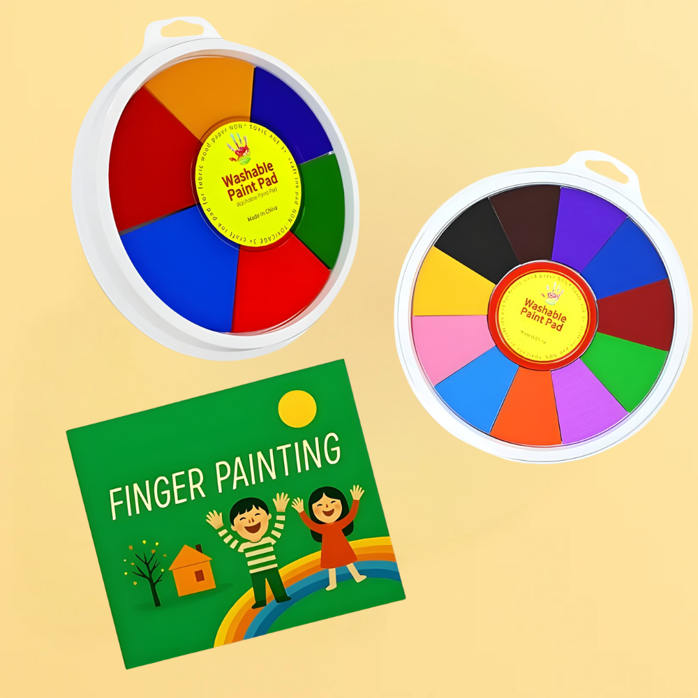 Vingerverf Wasbare Kinderverf Creatieve Verfset Rond