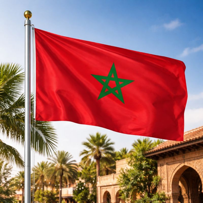 Vlag Marokko Nationaal Polyester Buiten Binnen