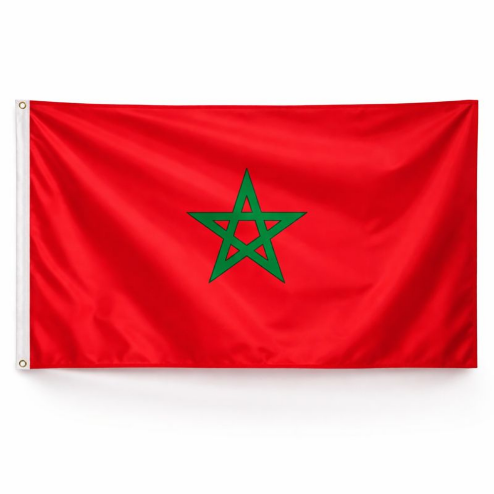 Vlag Marokko Nationaal Polyester Buiten Binnen