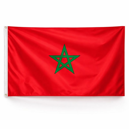 Vlag Marokko Nationaal Polyester Buiten Binnen