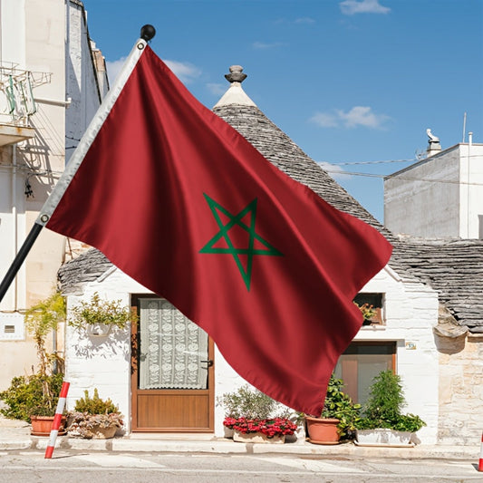 Vlag Marokko Polyester Nationaal Outdoor Binnen Decoratie