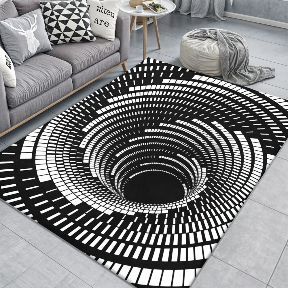 Vloerkleed Geometrisch 3D Illusie Antislip Woonkamer