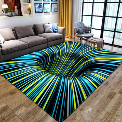 Vloerkleed Geometrisch 3D Illusie Antislip Woonkamer