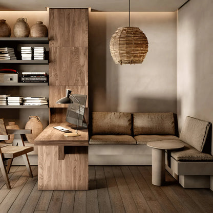 Wabi-Sabi Stijl Boho Rotan Hanglamp
