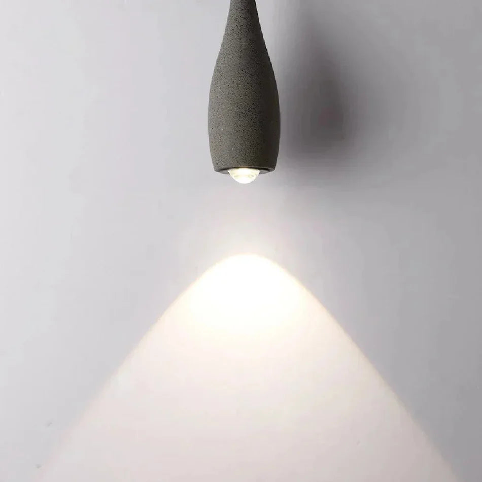 Sculpted Stone LED Betonl Hanglamp
