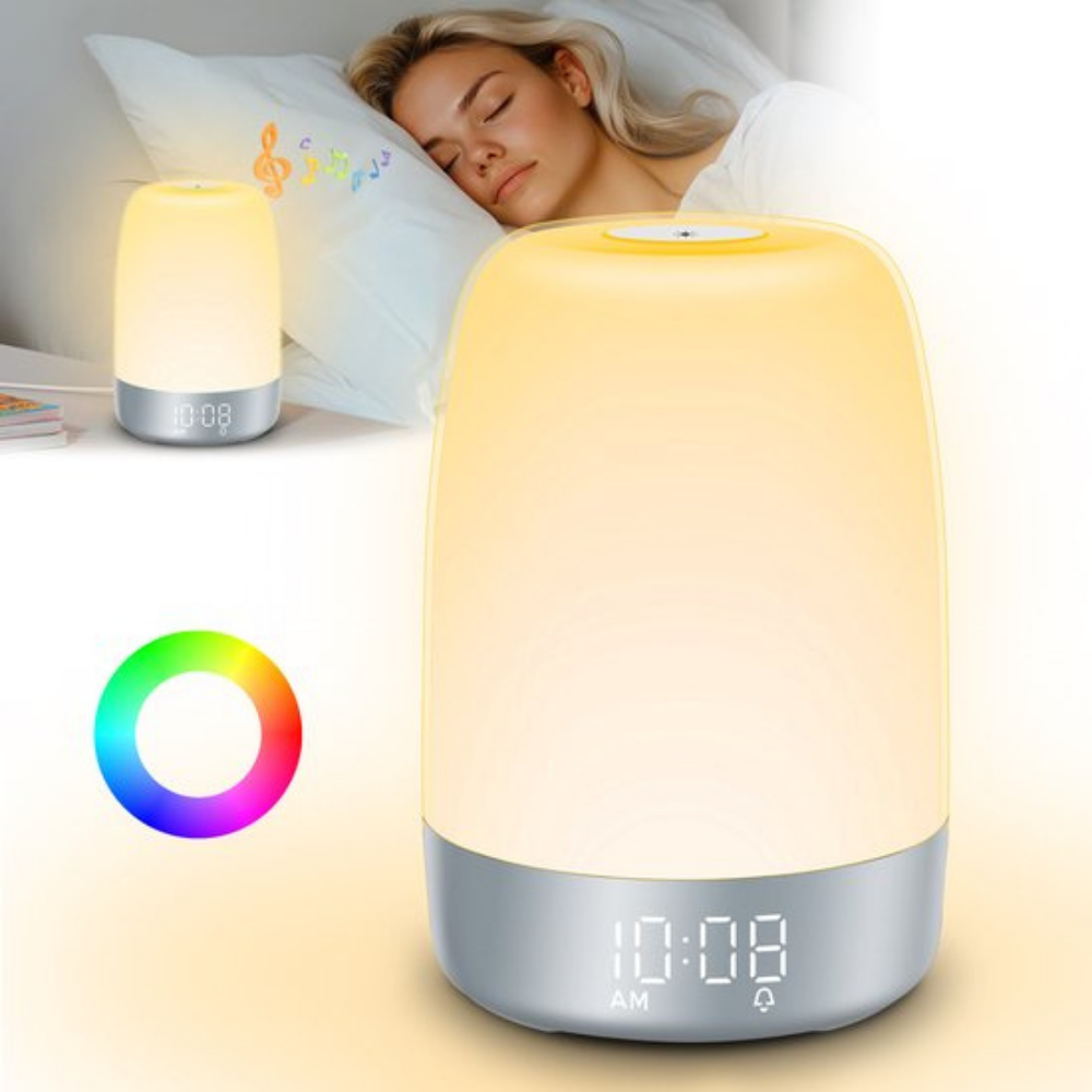 Wake Up Light LED Nachtlamp Zonsopgang Alarmklok Geluid