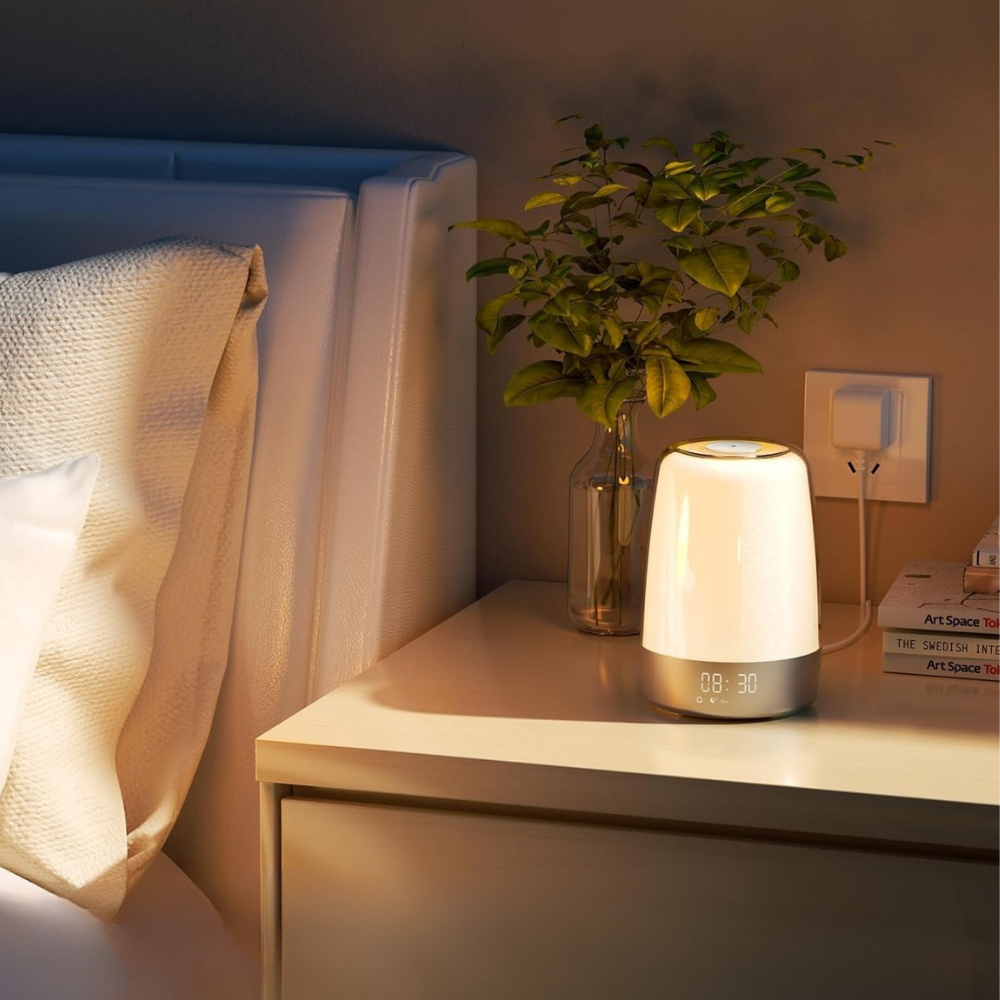 Wake Up Light LED Nachtlamp Zonsopgang Alarmklok Geluid