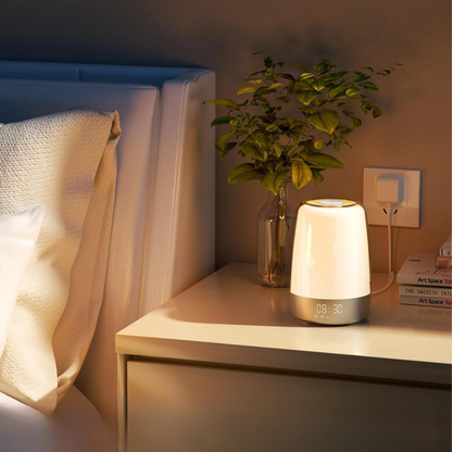 Wake Up Light LED Nachtlamp Zonsopgang Alarmklok Geluid