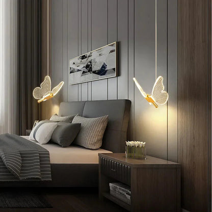 Moderne FlutterGlow LED Vlinder Hanglamp
