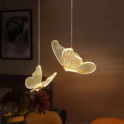 Moderne FlutterGlow LED Vlinder Hanglamp
