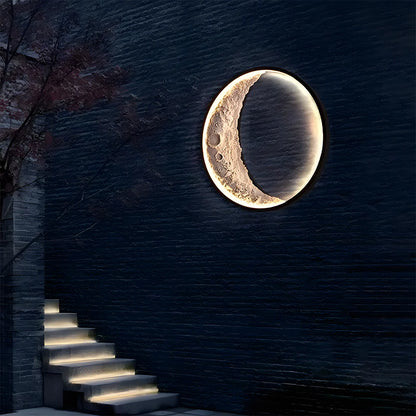 Luna Curve-Waterdichte Maanvorm LED Buiten Wandlamp