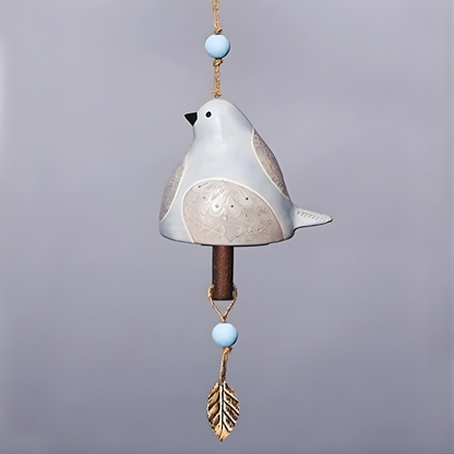 Wanddecoratie Keramische Windgong Handgemaakt Vogel Design