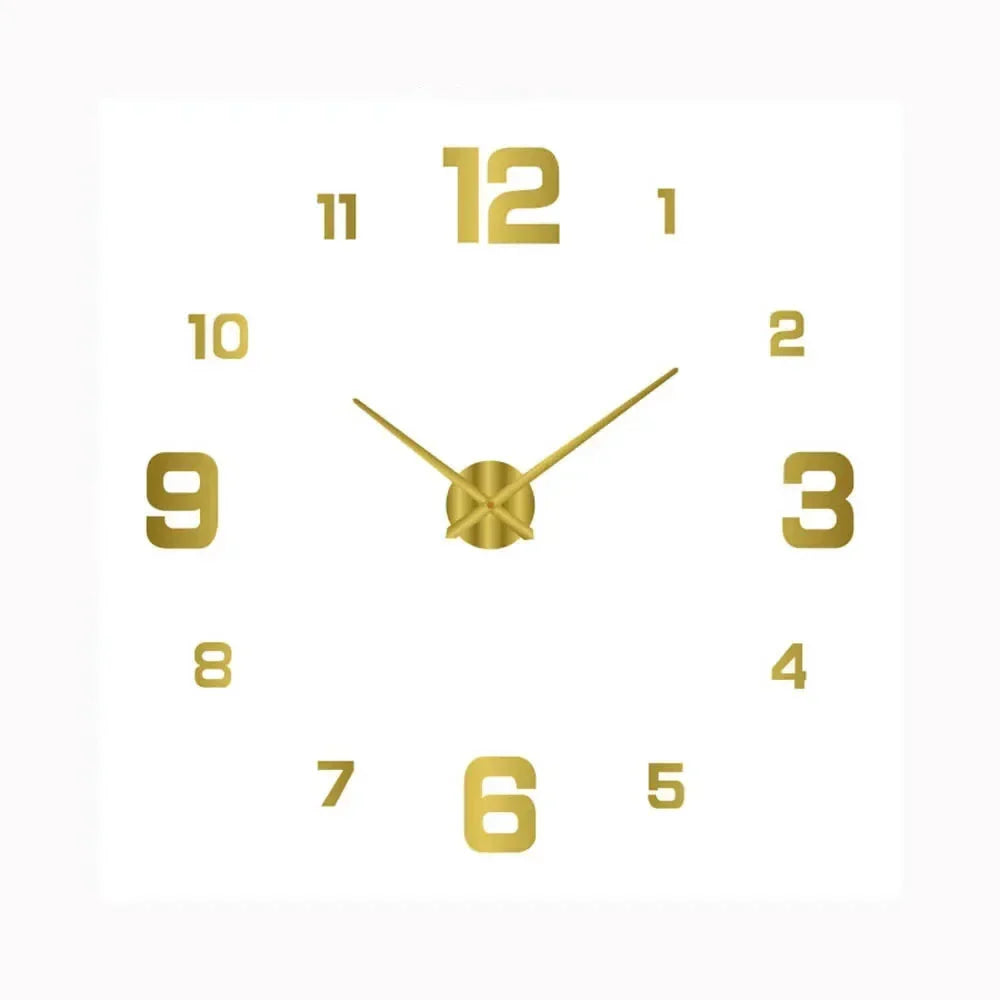 Wandklok Modern Stil Rond Glas Design