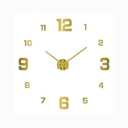 Wandklok Modern Stil Rond Glas Design