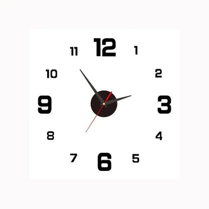 Wandklok Modern Stil Rond Glas Design