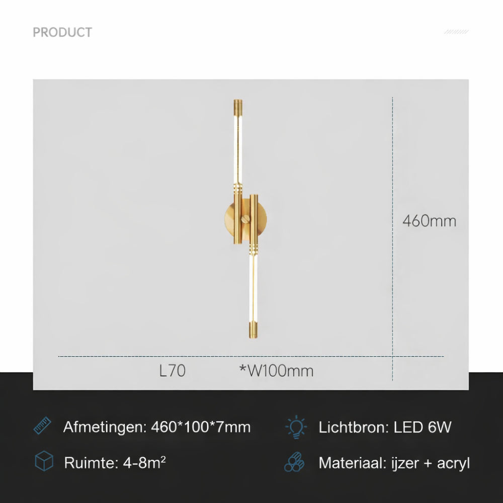 Wandlamp LED Metaal Moderne Sfeerverlichting Interieur
