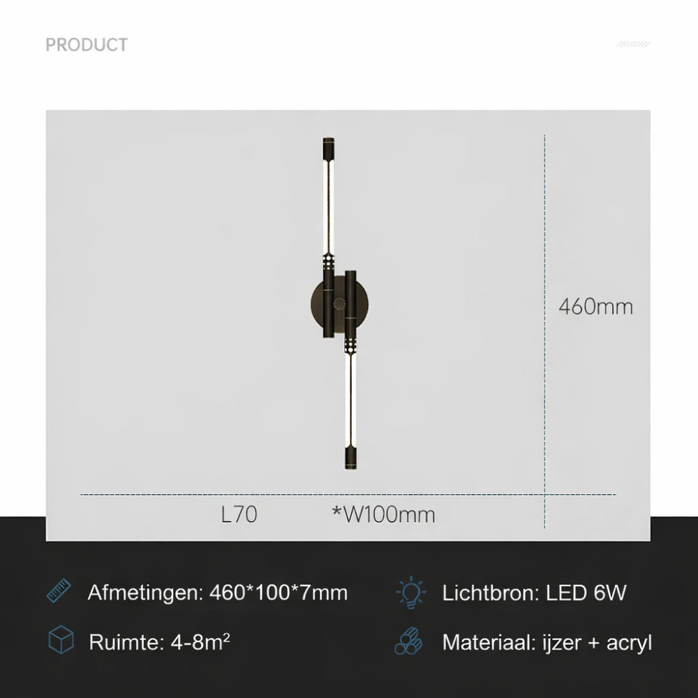 Wandlamp LED Metaal Moderne Sfeerverlichting Interieur