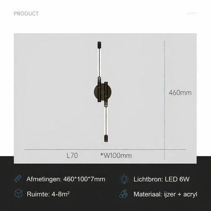 Wandlamp LED Metaal Moderne Sfeerverlichting Interieur