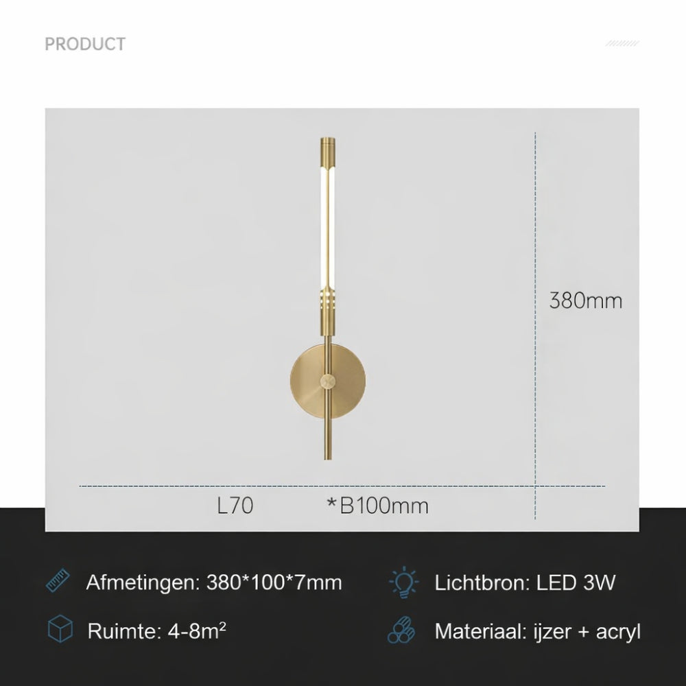 Wandlamp LED Metaal Moderne Sfeerverlichting Interieur