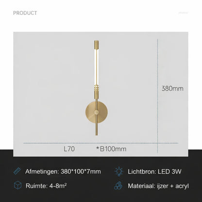 Wandlamp LED Metaal Moderne Sfeerverlichting Interieur