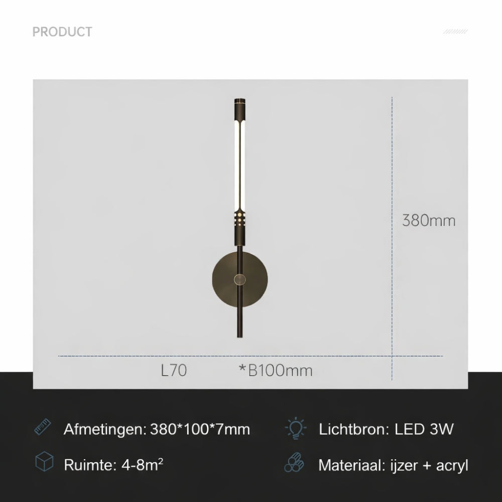 Wandlamp LED Metaal Moderne Sfeerverlichting Interieur