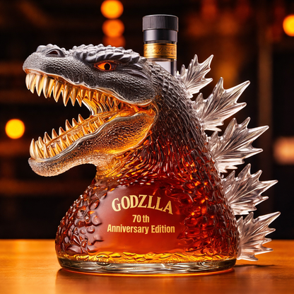 Whiskey Karaf Glazen Sculptuur Dinosaurus Decoratief
