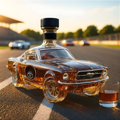 Whiskey Karaf Klassieke Auto Vorm Premium Glas Bar Decoratie