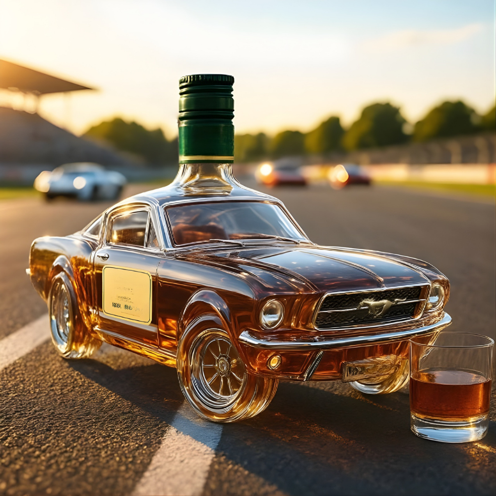 Whiskey Karaf Klassieke Auto Vorm Premium Glas Bar Decoratie