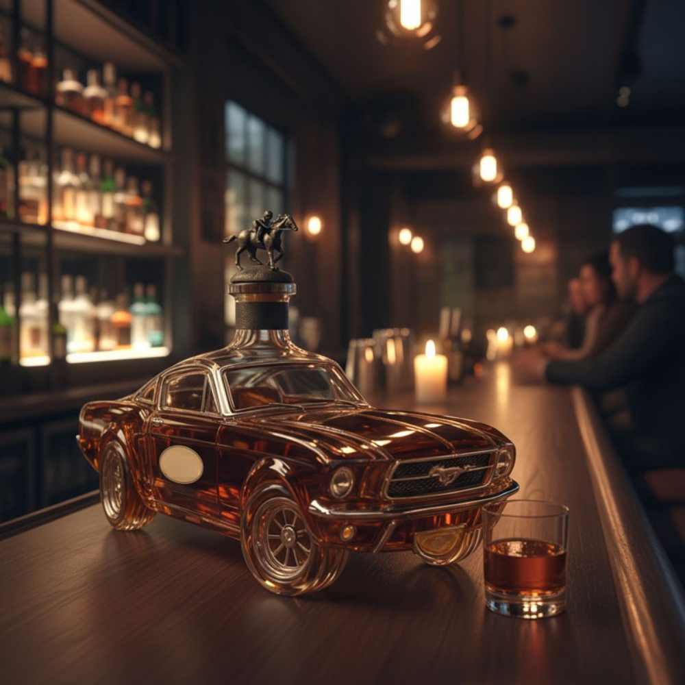 Whiskey Karaf Klassieke Auto Vorm Premium Glas Bar Decoratie