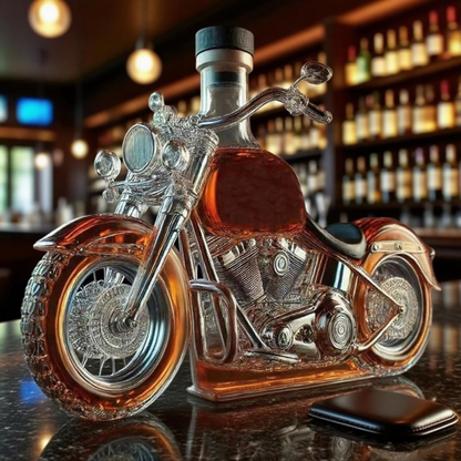 Whiskey Karaf Motor Ontwerp Zwaar Glas Decoratief