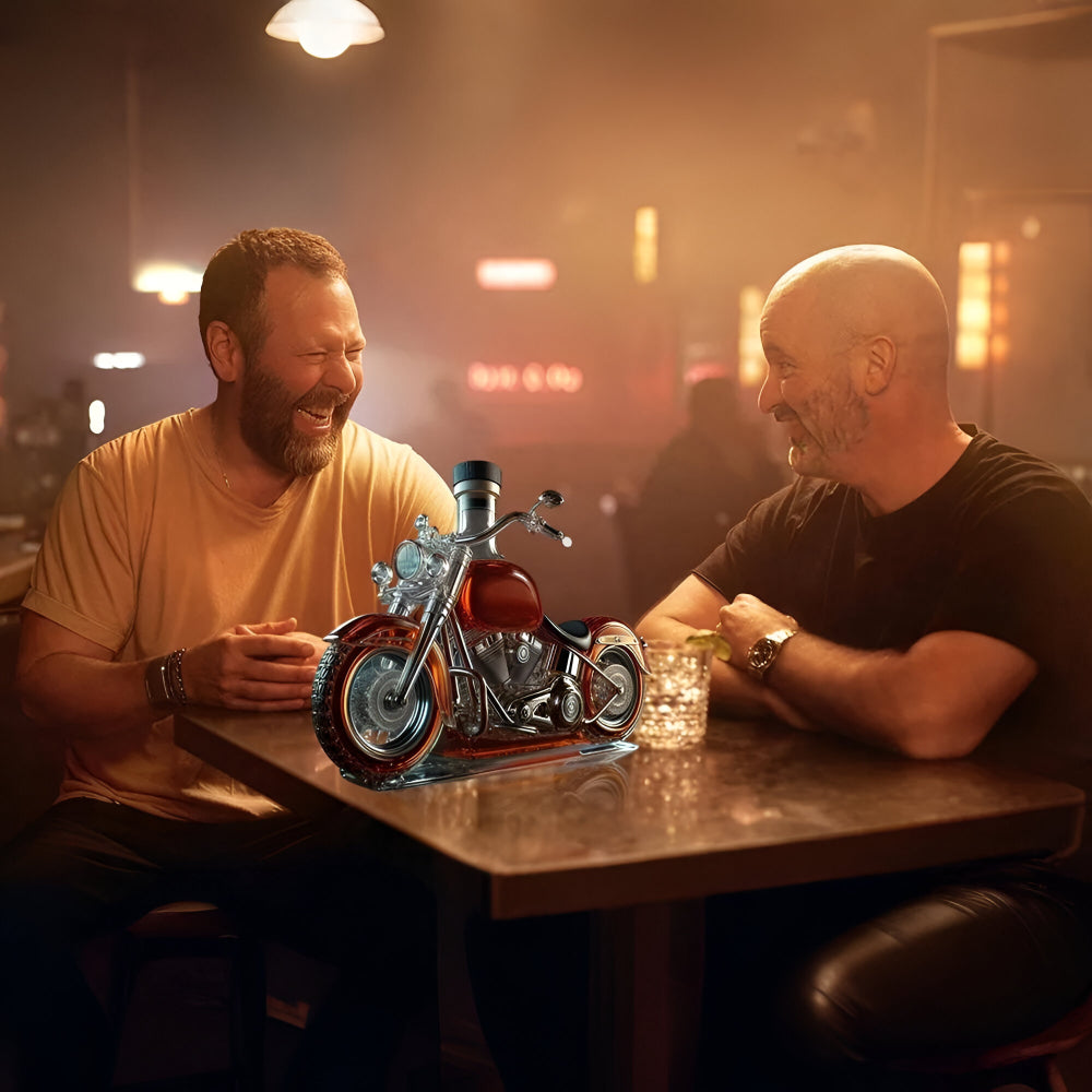 Whiskey Karaf Glas Motorfiets Decoratieve Barfles