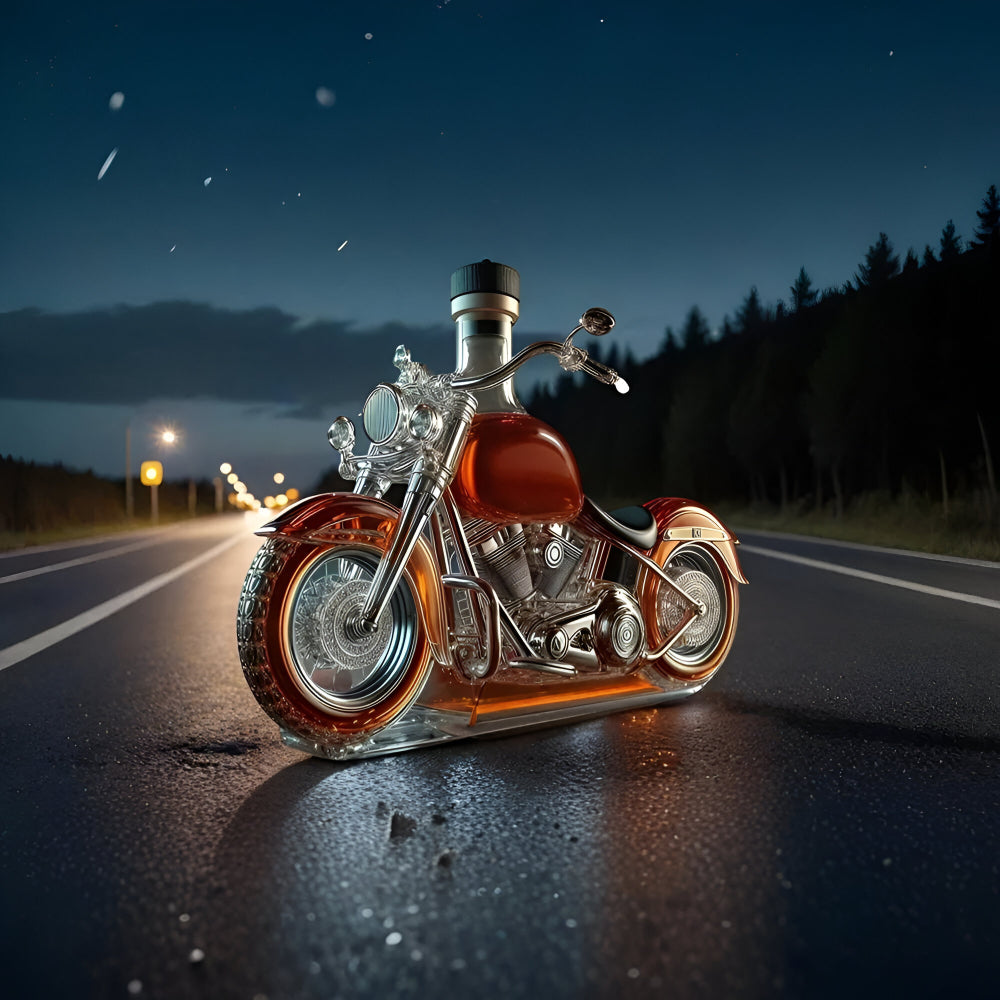 Whiskey Karaf Glas Motorfiets Decoratieve Barfles