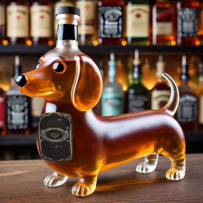 Whisky Karaf Glas Hond Design Bar Decoratie