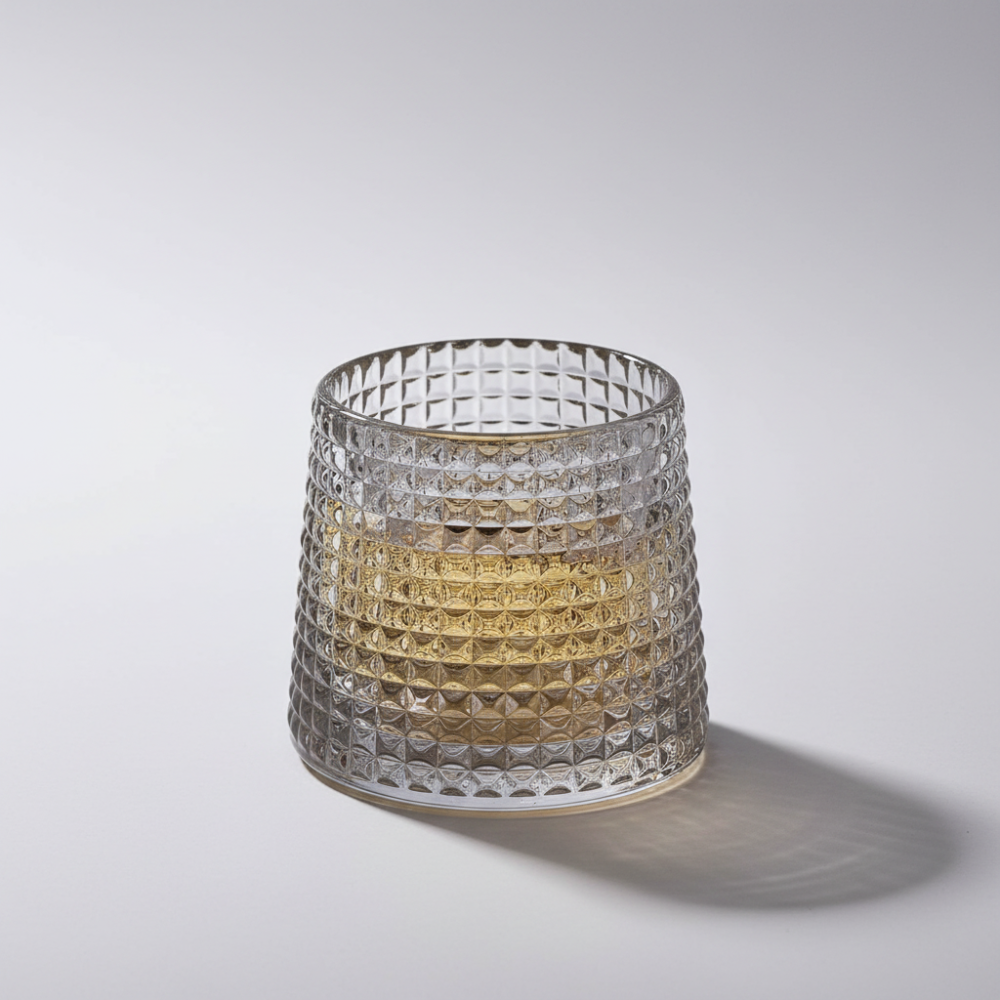 Whiskyglas Whisky Glazen Geribbeld Kristal Roterend Design