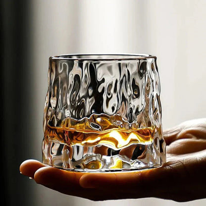 Whiskyglas Whisky Glazen Geribbeld Kristal Roterend Design