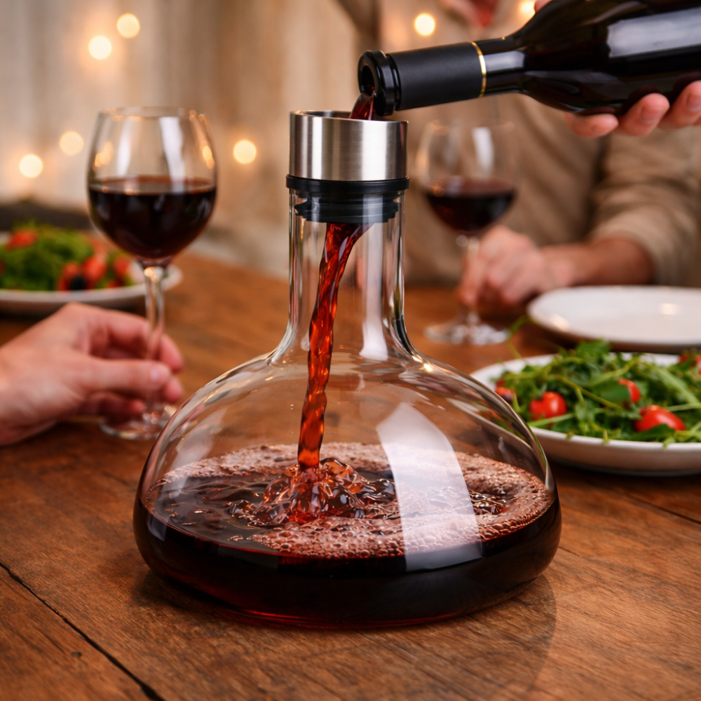Wijnkaraf Kristal Modern Glazen Decanteerkaraf Beluchting