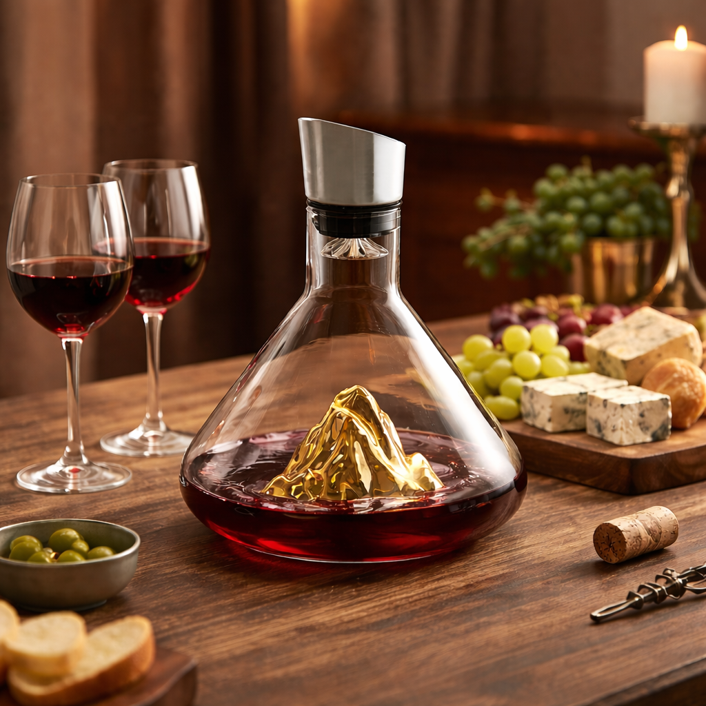Wijnkaraf Kristal Modern Glazen Decanteerkaraf Beluchting