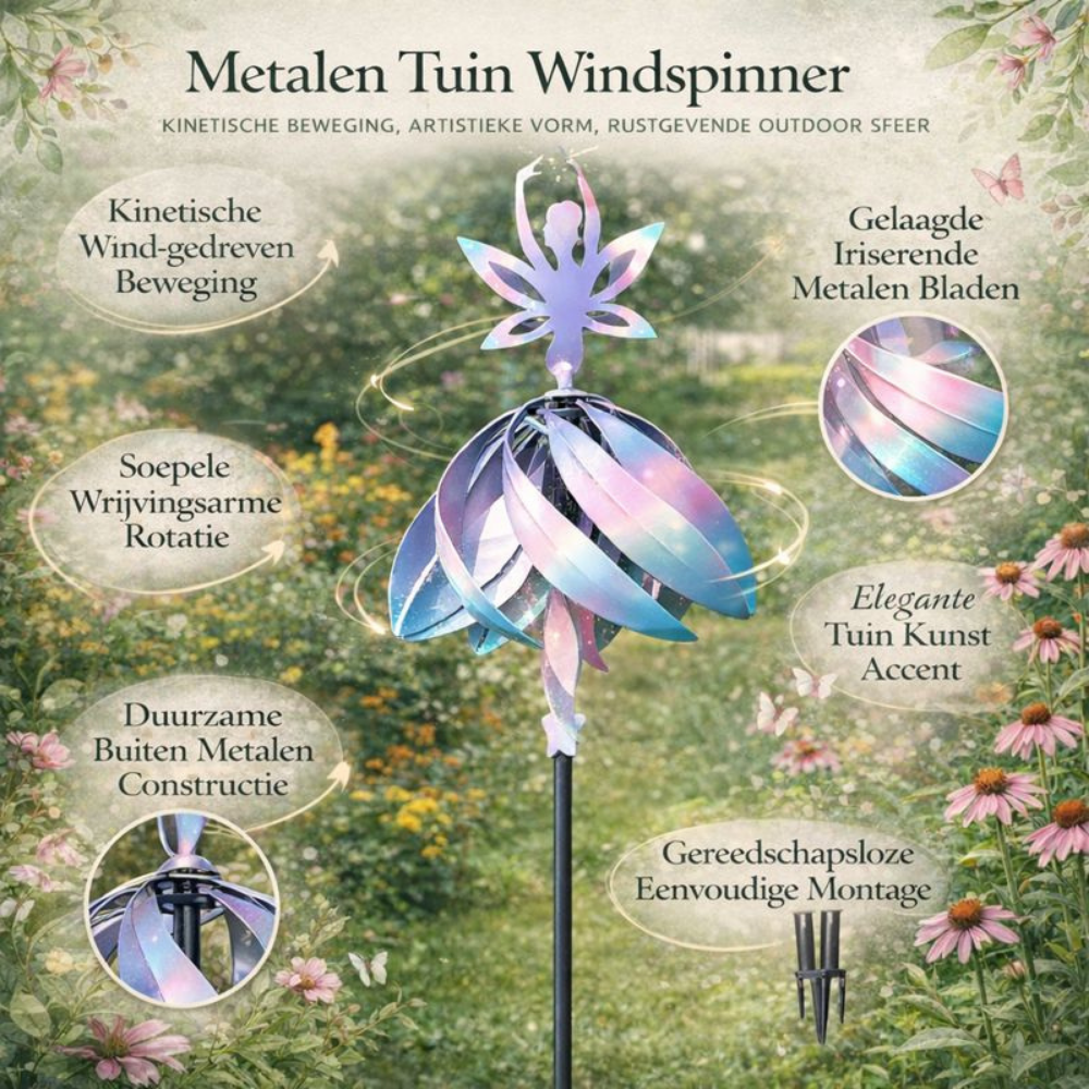Tuinspinner Tuindecoratie Metaal Windmolen Buiten