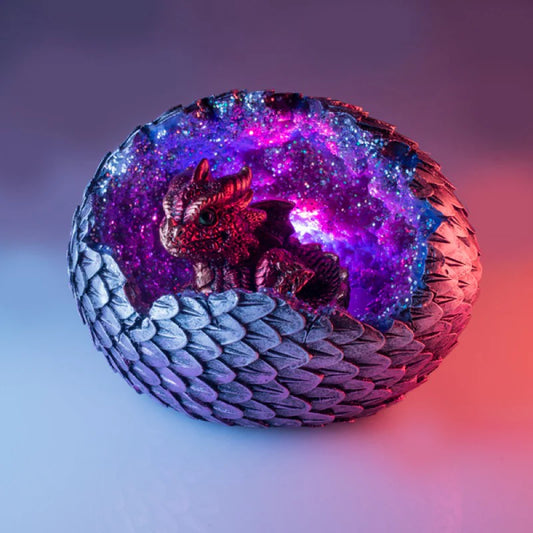 DragonGlow Kristallen Draak Ei LED Nachtlamp