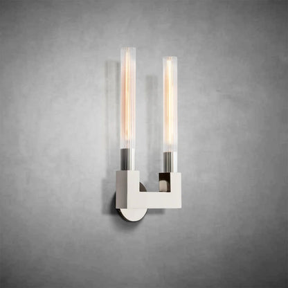 Moderne Glas Dubbele Hoofd LED Wandlamp