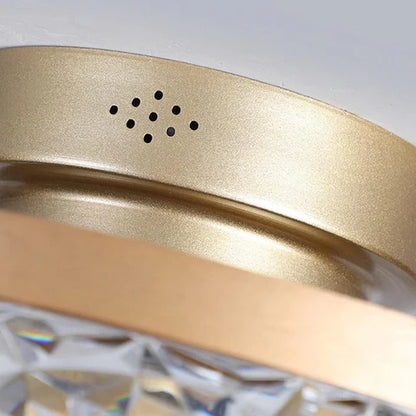 5-Blads Ronde Rustieke Plafondventilator met LED Licht