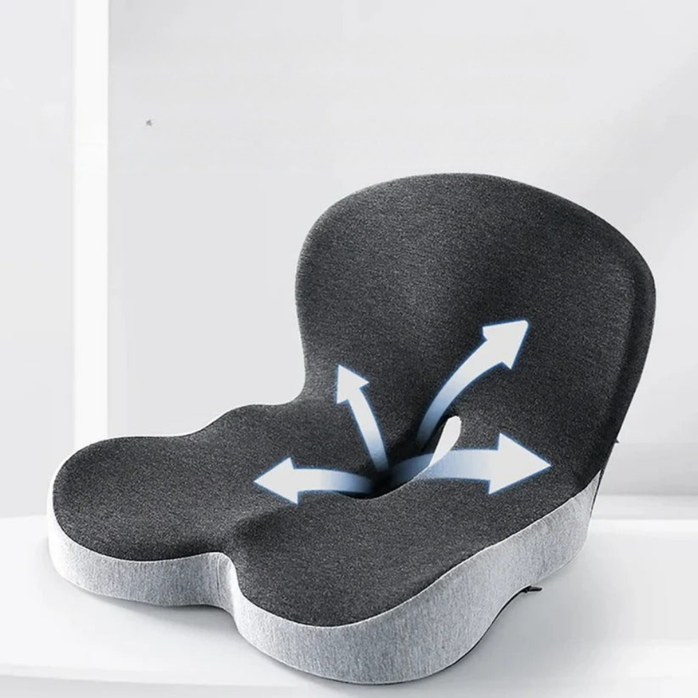 Zitkussen Ergonomisch Traagschuim Lendensteun Rugleuning