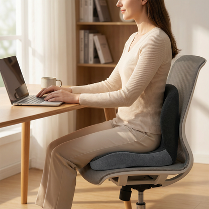 Zitkussen Ergonomisch Traagschuim Lendensteun Rugleuning